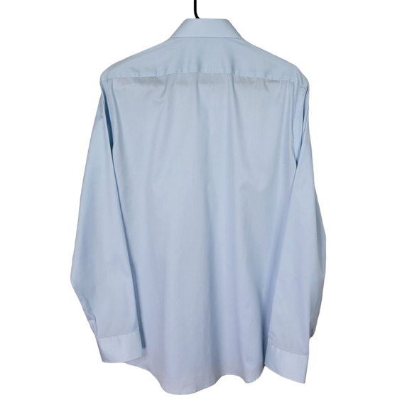 Vince Camuto Modern Fit Shirt Men 16 1/2 36-37 Spread Collar Long Sleeve Blue - Picture 3 of 15